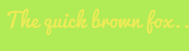 Image with Font Color EAEB56 and Background Color B1EB56